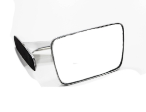 Espelho Retrovisor Corcel 1 Belina Galaxie Landau Maverick (Aluminio Polido)