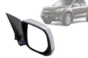 Espelho Retrovisor S10 Trailblazer 12/... Elé Cromado C/ Pisca Ld