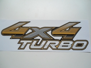 Emblema '4x4 Turbo' Hilux 14/15