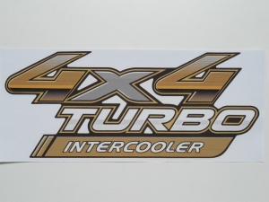 Emblema '4x4 Turbo Intercooler' Hilux 14/15