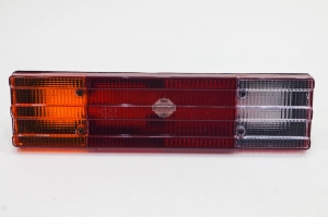 Lanterna Tras Led Bivolt C/Borda Reforçada P/Caminhões Mb 85/... Ford (C/ Vigia) Le
