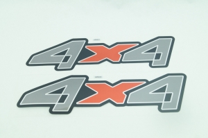 Emblema '4x4' Ranger 06/... Cromado/Vermelho