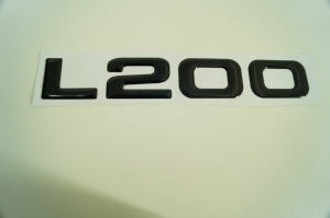 Emblema 'L200' L200 Preto Santo Antonio (Resinado)