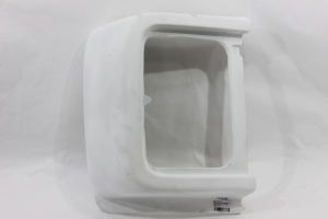 Moldura Grade Farol Mb 1113/1313/1513/... Ld Cara Preta (Fibra)