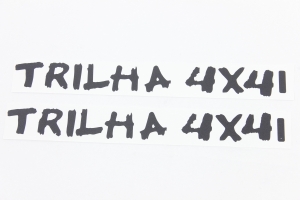 Emblema Trilha 4x4 Troller 15/19 Capô Preto