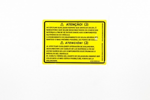 Emblema Informativo (Atenção com Baterias) Tras Cabine Cargo Le