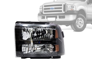 Farol Dianteiro F-250 F-350 F-4000 07/12 Mascara Negra Le