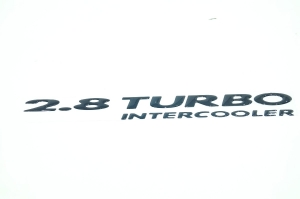 Emblema '2.8 Turbo Intercooler' S10 Blazer 03/... Preto
