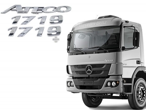 Kit Emblema Atego 1719 Cromado