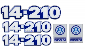Kit Emblema Vw 14-210 Resinado 1988 / 1991