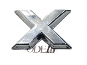Emblema 'X' Vw 15/... Cromado