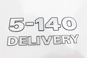 Emblema '5-140 Delivery ' Vw (Lateral)
