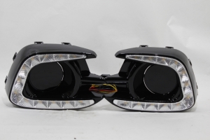 Kit Moldura Drl Farol Auxiliar Triton Hp 14/16 Pajero Dakar 13/16