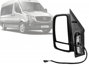 Espelho Retrovisor Elé Sprinter 13/17 C/Pisca Braço Curto Le