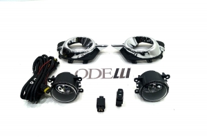 Farol Auxiliar Triton Hpe 14/16 Pajero Dakar 13/16 com Moldura Cromada Kit