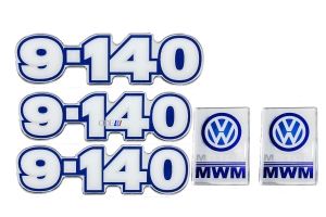 Kit Emblema Vw 9-150 Resinado 5 Peças
