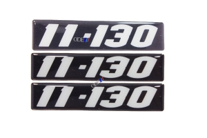 Kit Emblema Vw 11-130 Retangular Resinado 3 Peças
