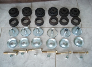Jogo Coxim Cabini S10 Cab. Dupla Lona (Pneo)  C/ Ferragens