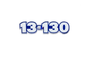 Emblema '13-130' Pequeno Resinado