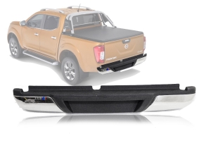 Para-choque Traseiro Frontier Cromado 17/19 S/Sensor