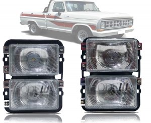 Kit Farol Dianteiro F-1000  F-22000 72/92 2 Peças