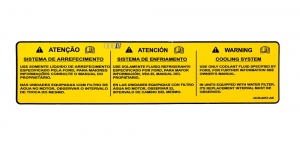 Emblema Informativo (Sistema Arefecimento) Int Capô Cargo