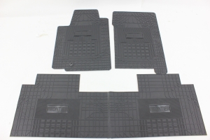 Tapete Cabine Frontier 08/12 4x4 Cabine Dupla (3 Peças) Borracha Padrão Original
