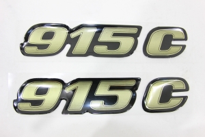 Emblema Mb '915 C' Novo Dourado (Par)