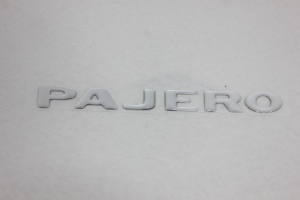 Emblema 'Pajero' Aço Escovado