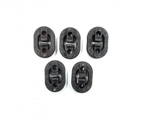 Kit Coxim Escapamento Mitsubishi Tr4 (5pçs) 2002 2003 2004 2005 2006 2007 2008 2009 2010 2011 2012