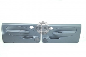 Forro Porta Fiesta/Courier 03/08 2p Elé C/ Tela Kit 2 Peças