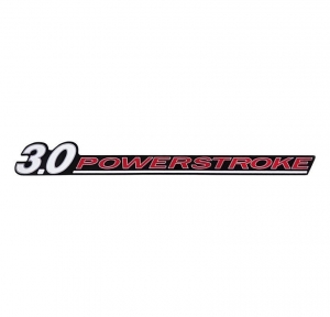 Emblema 'Power Stroke 3.0 Eletronic' Ranger 10/... Preto