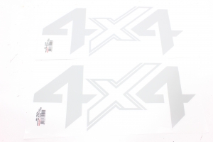 Emblema '4x4' Frontier Attack 21/... Prata (Par)