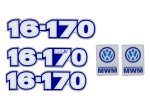 Kit Emblema Vw 16-170 Resinado 1991 / 1999
