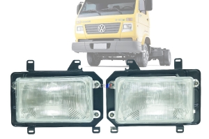 Kit Farol Diant Vw 7-110 8-120 8-150 9-150 Worker 2000 / 2010 2 Peças