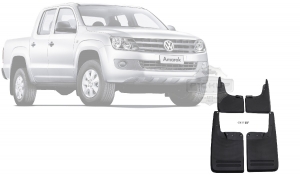 Para-barro (Lameiro) Amarok 12/... S/ Alargador (4 Peças) Modelo Original (Injetado)