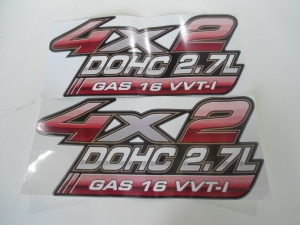 Emblema '4x2 Dohc 2.7l Gas 16vvti' Hilux 09/...