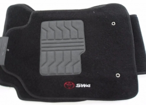 Tapete Cabini Sw4 12/15 Carpete (5 Peças) Preto