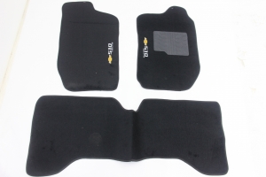 Tapete Cabini S10 95/11 Executive Cabine Dupla Carpete (3 Peças) Preto