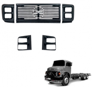 Kit Cara Preta Mb 1111/1113/1313/1513/1515/... Modelo Moderno (Plástico)