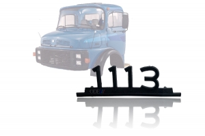 Emblema '1113' Antigo (Preto) Plastico