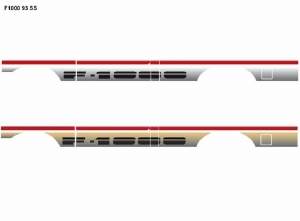 Faixa Original F-1000 93/95 Cabine Extendida (Kc) Prata