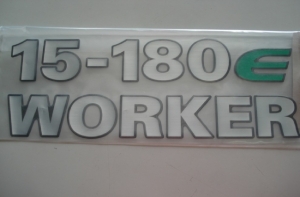 Emblema '15-180 e Worker' Lateral Vw