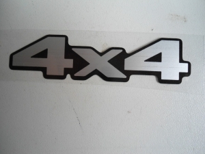 Emblema '4x4' L200 Sport Prata (S/ Resina)