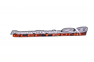 Emblema '2.8 Power Stroke Electronic' Ranger 05/09 Preto