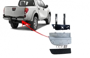 Para-choque Traseiro L200 Triton 08/15 Fibra Ld