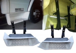 Estribo Auxiliar Mb 709/912 com Suporte 4 Peças