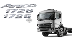 Kit Emblema Atego 1726 Cromado