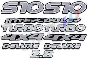 Kit Emblema S10 Intercooler Turbo 4x4 2.8 Resinado 10 Peças