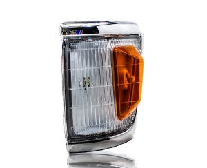 Lanterna Diant Hilux Sr5 4x4 92/01 C/ Aro Cromado (Moldura Larga) Le